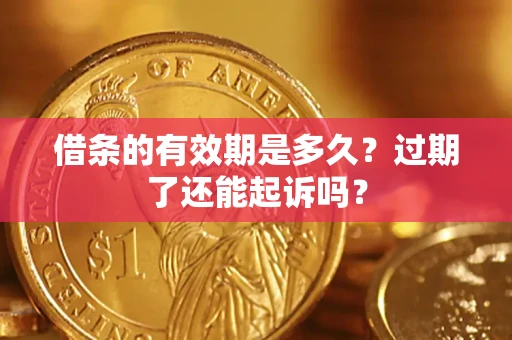 武汉借条的有效期是多久?过期了还能起诉吗? 武汉借条的有效期是多久?过期了还能起诉吗?